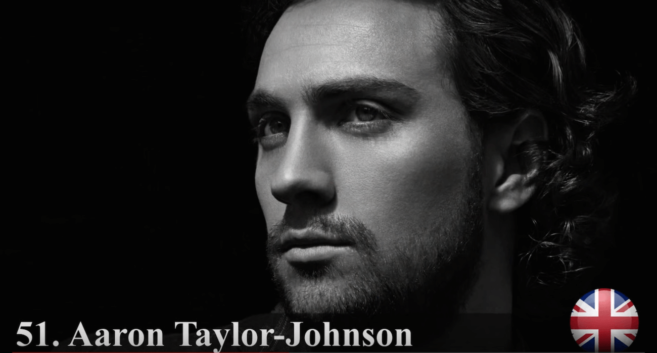 アーロン・テイラー＝ジョンソン　世界で最もハンサムな顔100人