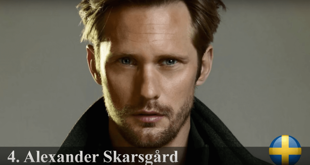 アレクサンダー・スカルスガルド　世界で最もハンサムな顔100人