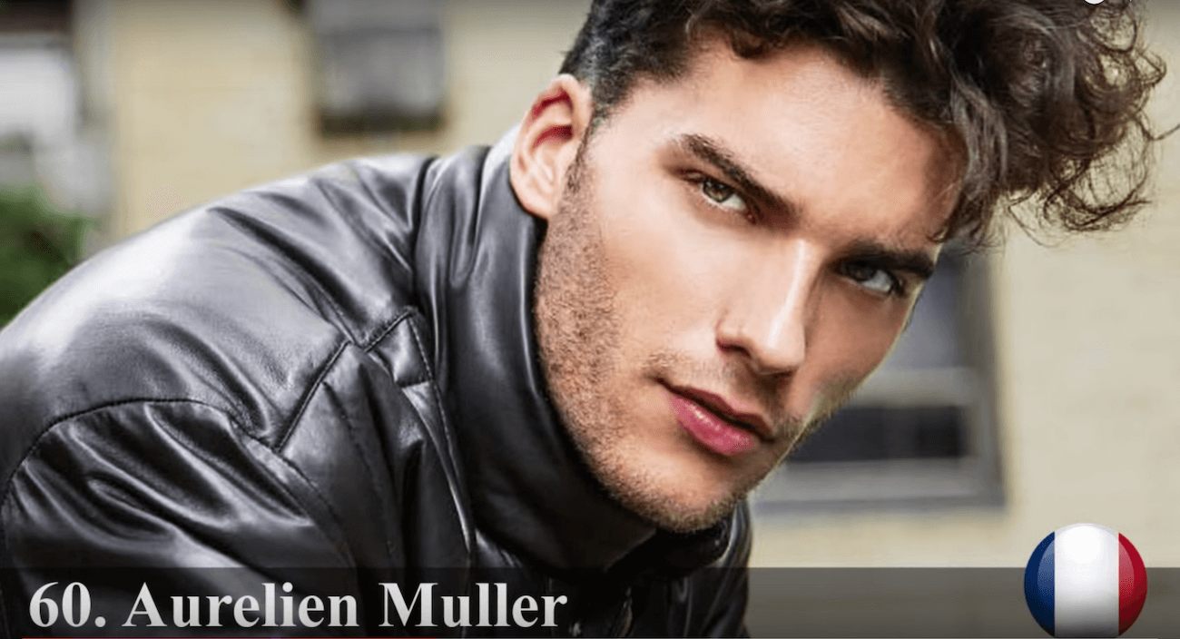 オーレリアン・ミュラー　世界で最もハンサムな顔100人