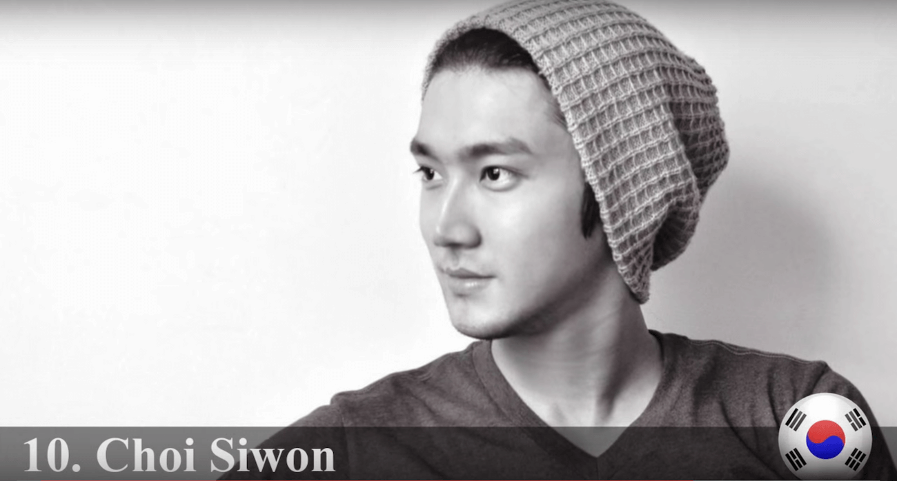 チェ・シウォン　世界で最もハンサムな顔100人