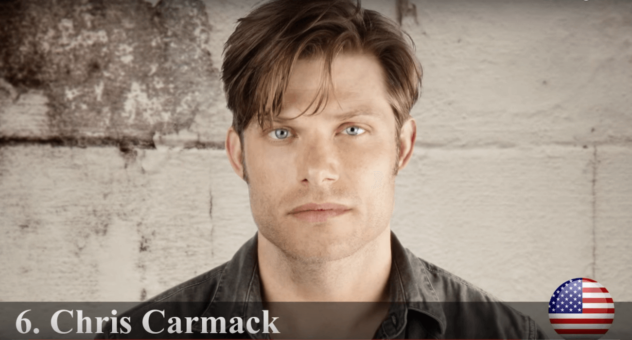 クリス・カーマック　世界で最もハンサムな顔100人