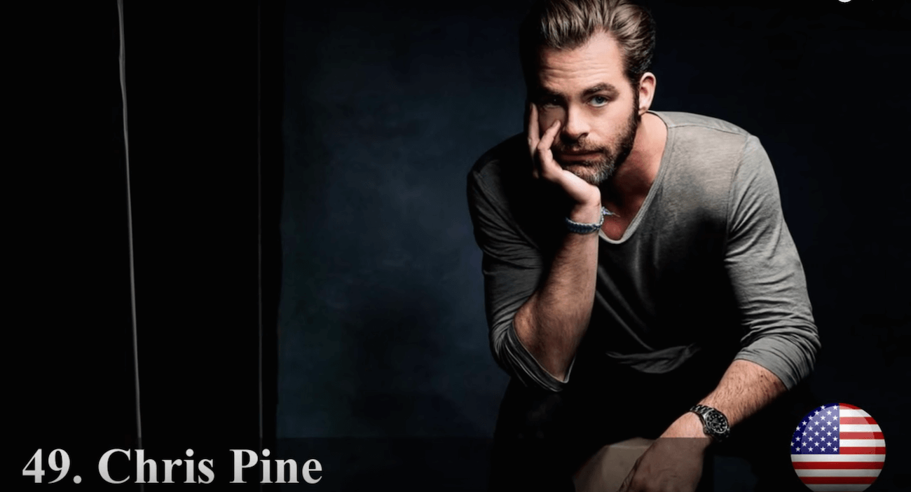 クリストファー・ホワイトロー・パイン　世界で最もハンサムな顔100人