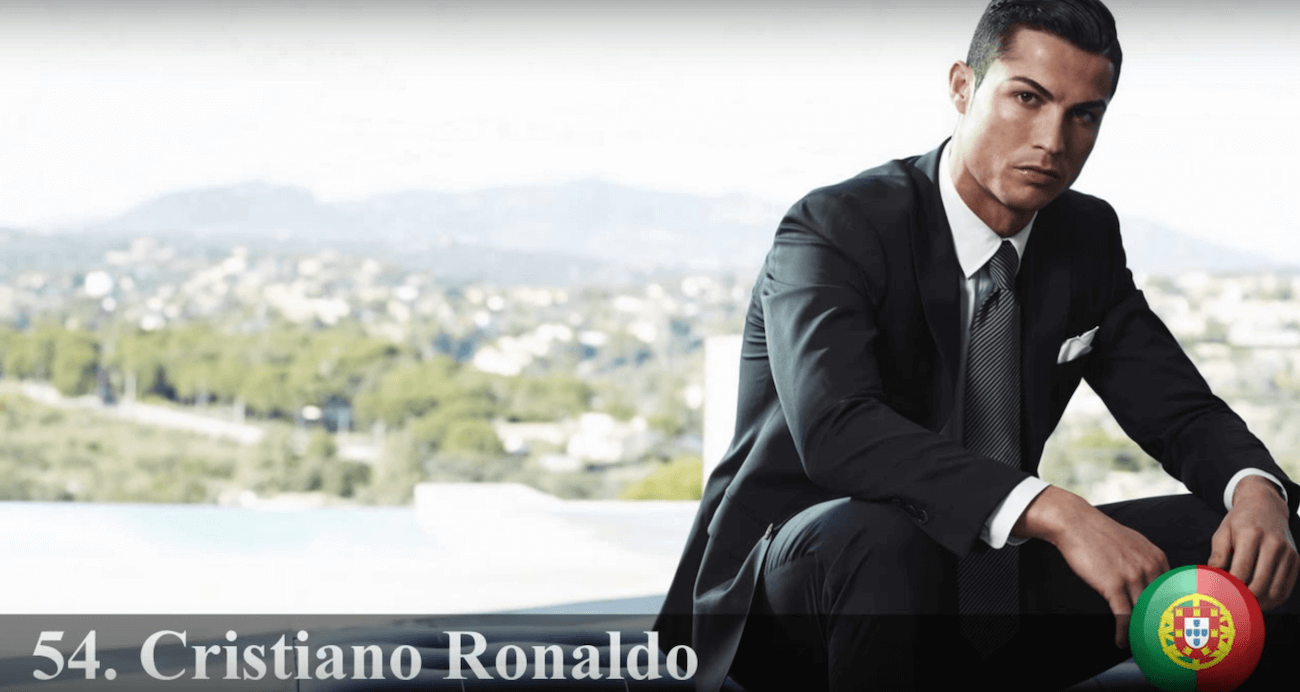 クリスティアーノ・ロナウド　世界で最もハンサムな顔100人