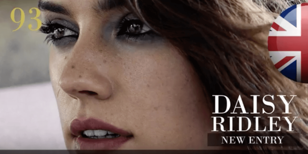 デイジー・リドリー　世界で最も美しい顔100人