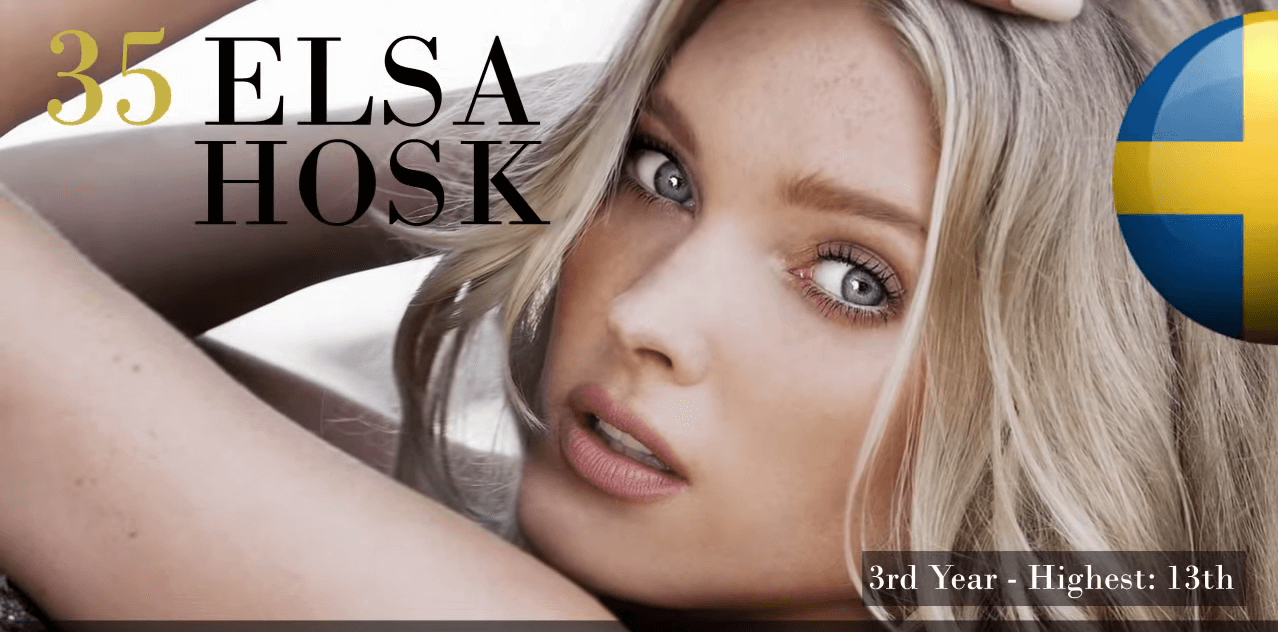 エルザ・ホスク　世界で最も美しい顔100人