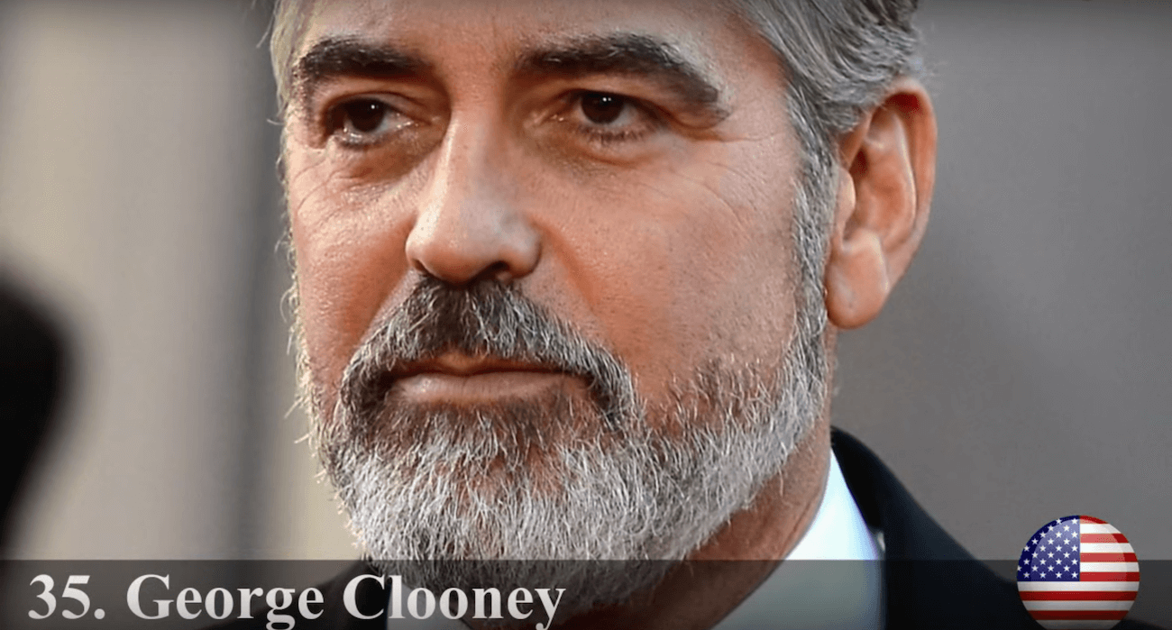 ジョージ・クルーニー　世界で最もハンサムな顔100人