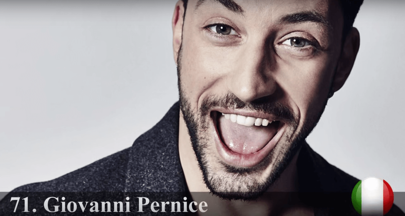 ジョバンニ・ペルニーシャ　世界で最もハンサムな顔100人
