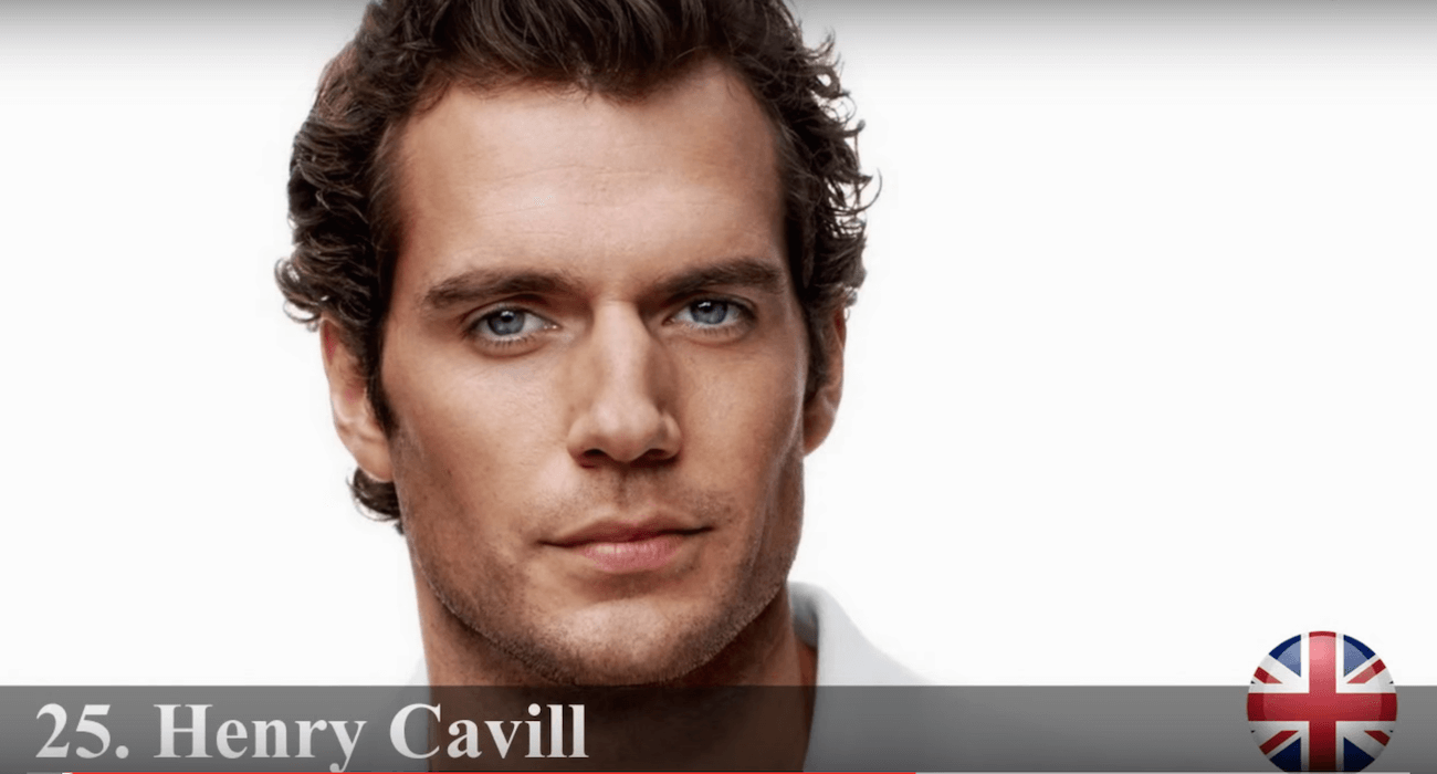 ヘンリー・カヴィル　世界で最もハンサムな顔100人