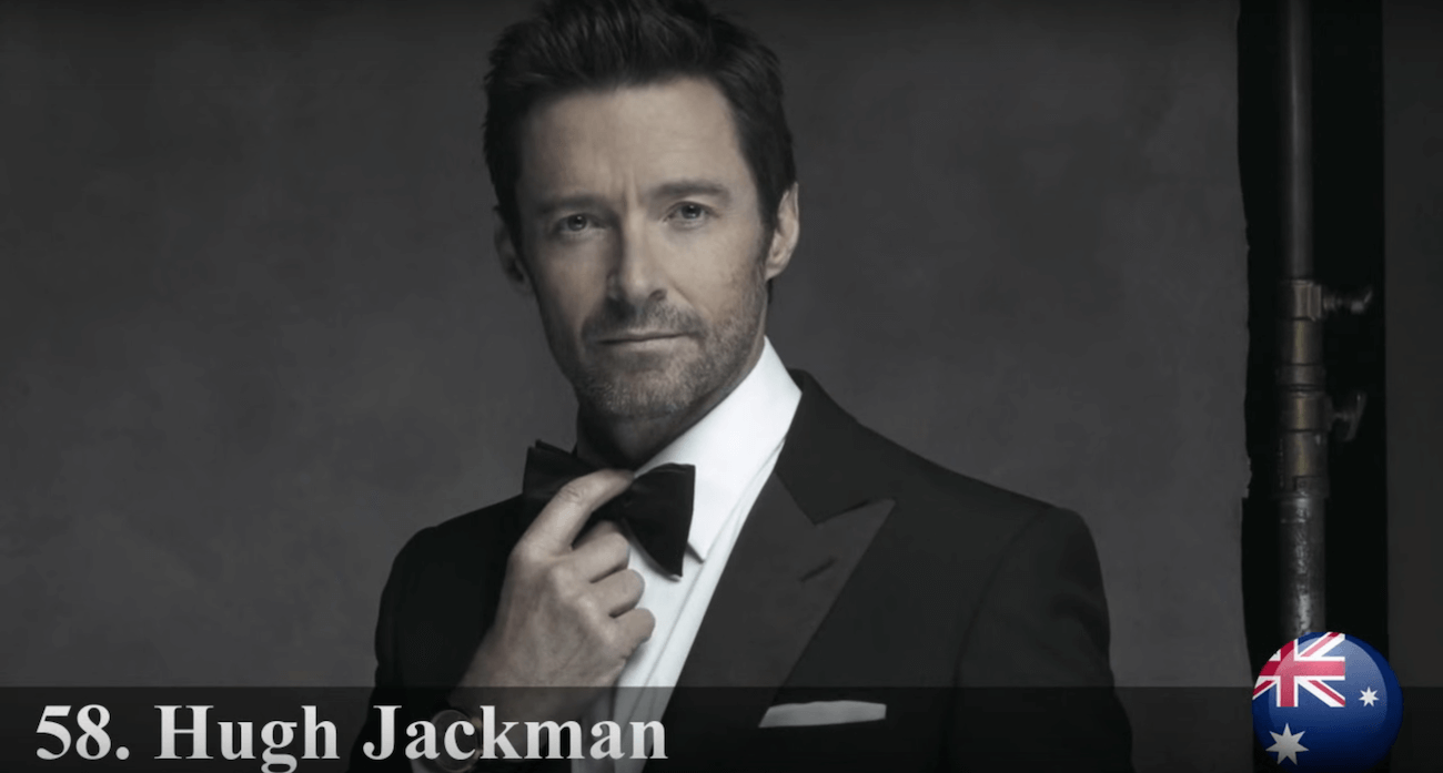 ヒュー・ジャックマン　世界で最もハンサムな顔100人