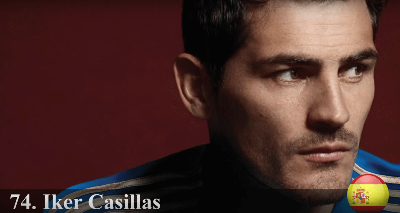 イケル・カシージャス・フェルナンデス　世界で最もハンサムな顔100人