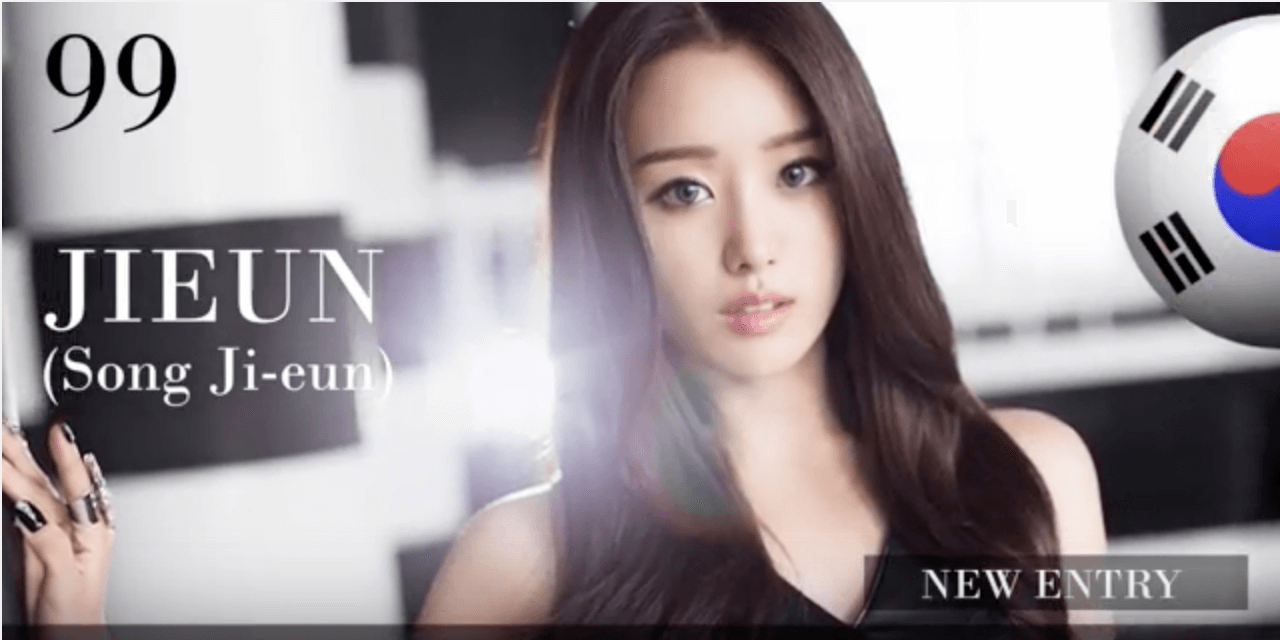 ソン・ジウン　世界で最も美しい顔100人