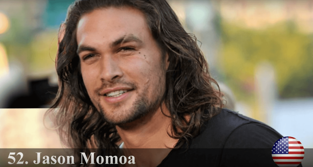 ジェイソン・モモア　世界で最もハンサムな顔100人