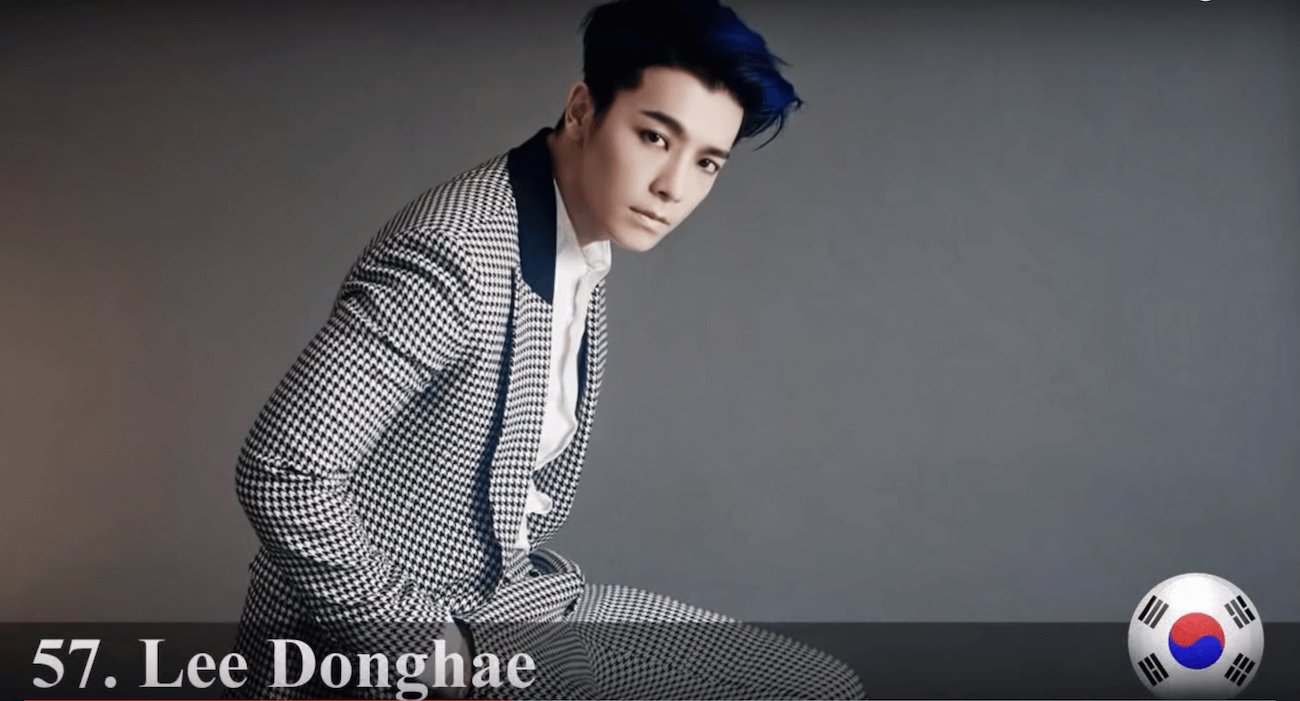 イ・ドンヘ　世界で最もハンサムな顔100人