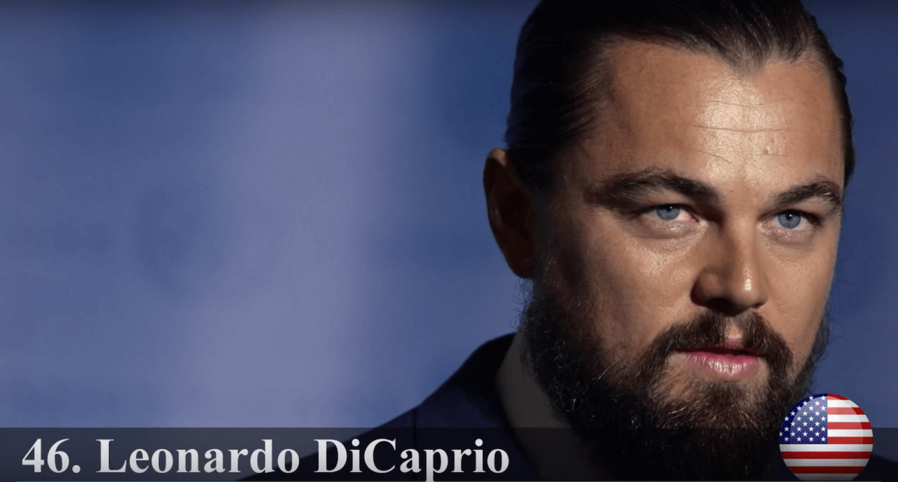 レオナルド・ウィルヘルム・ディカプリオ　世界で最もハンサムな顔100人