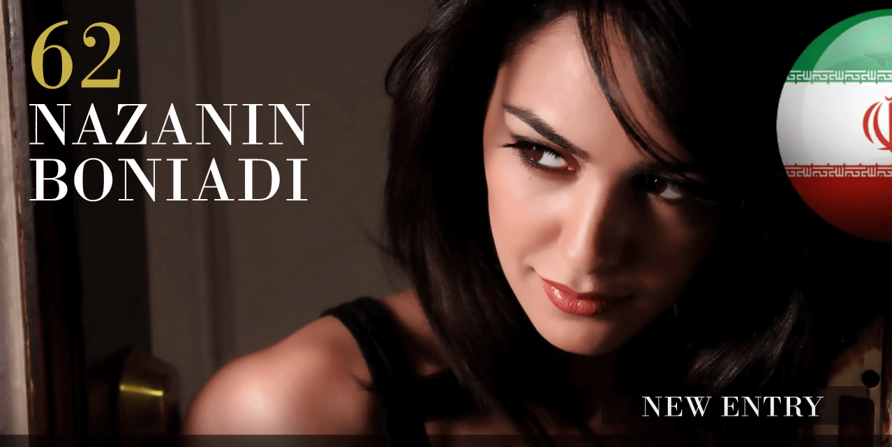 ナザニン・ボニアディ　世界で最も美しい顔100人