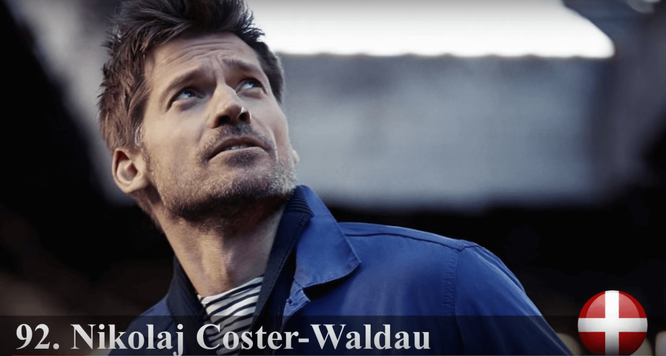 ニコライ・コスター＝ワルドー　世界で最もハンサムな顔100人