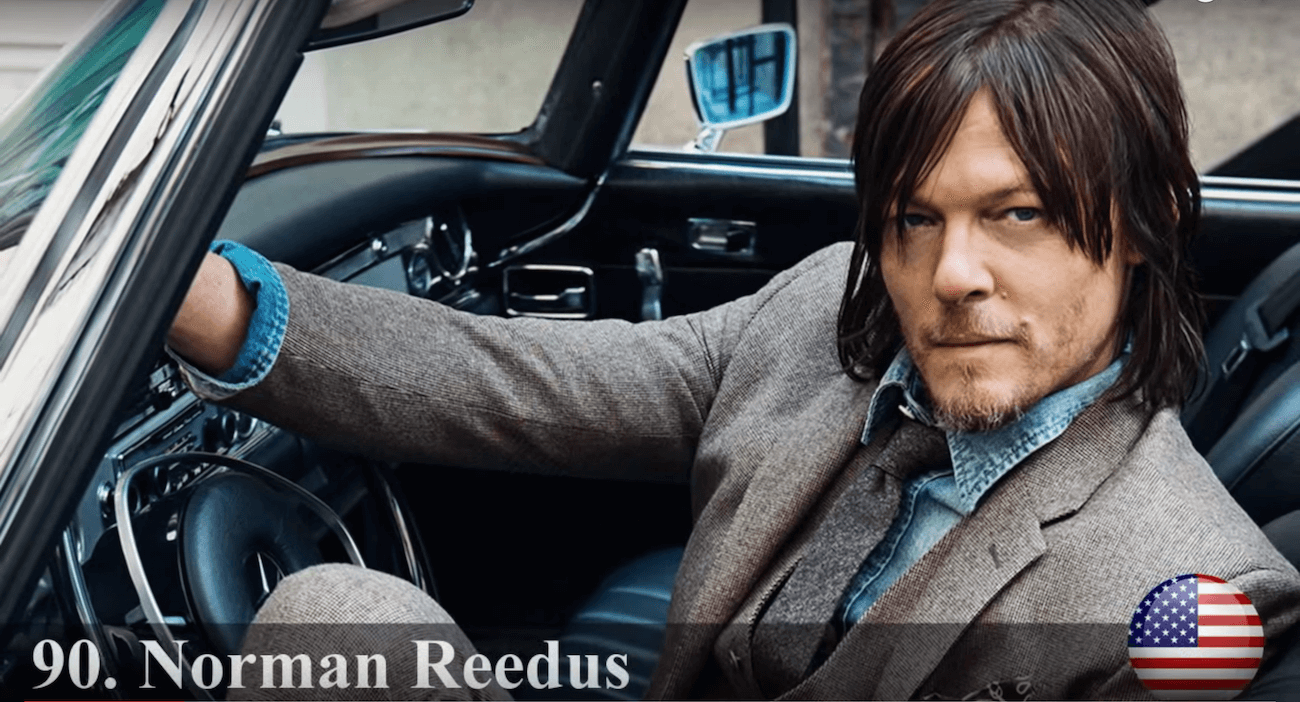 ノーマン・リーダス　世界で最もハンサムな顔100人