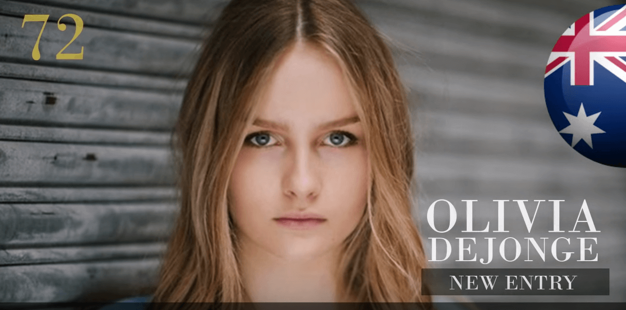 オリビア・デジョンジ　世界で最も美しい顔100人