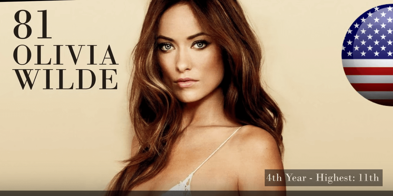 オリヴィア・ワイルド　世界で最も美しい顔100人