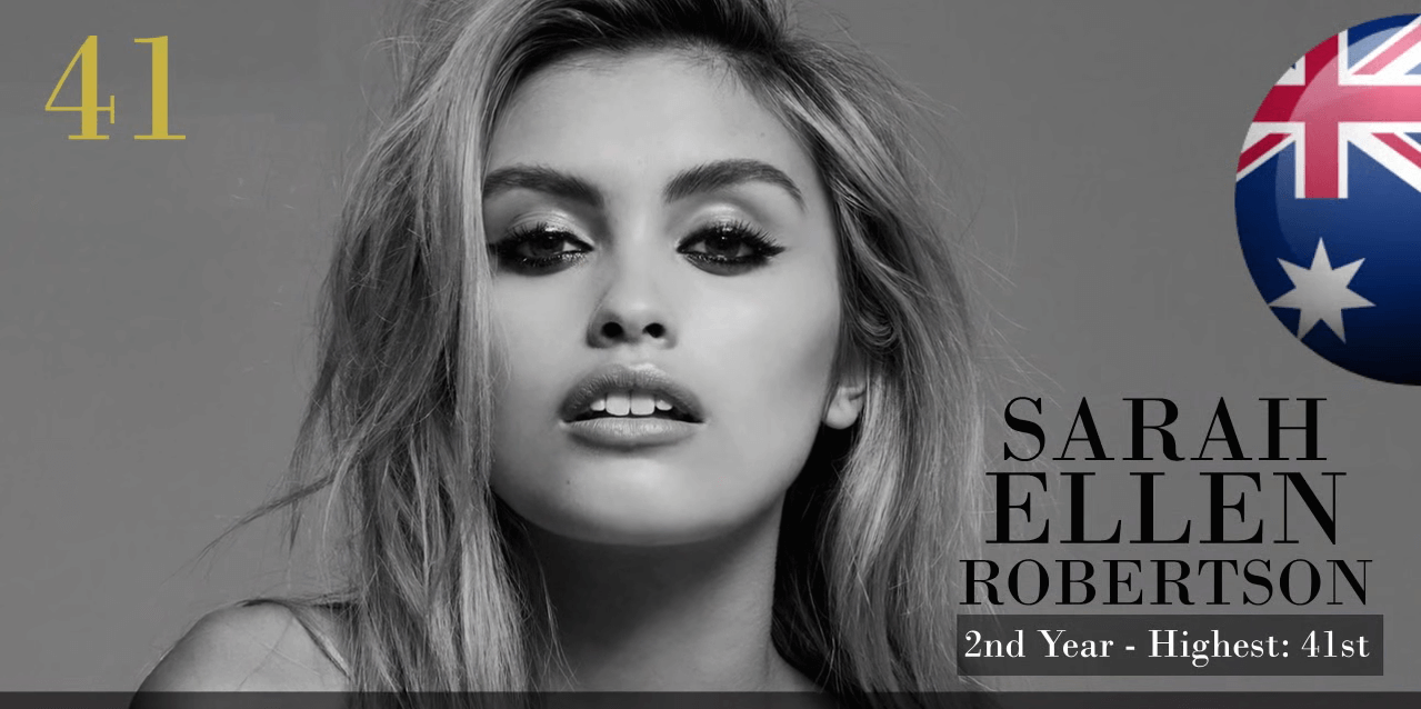 サラ・エレン・ロバートソン　世界で最も美しい顔100人