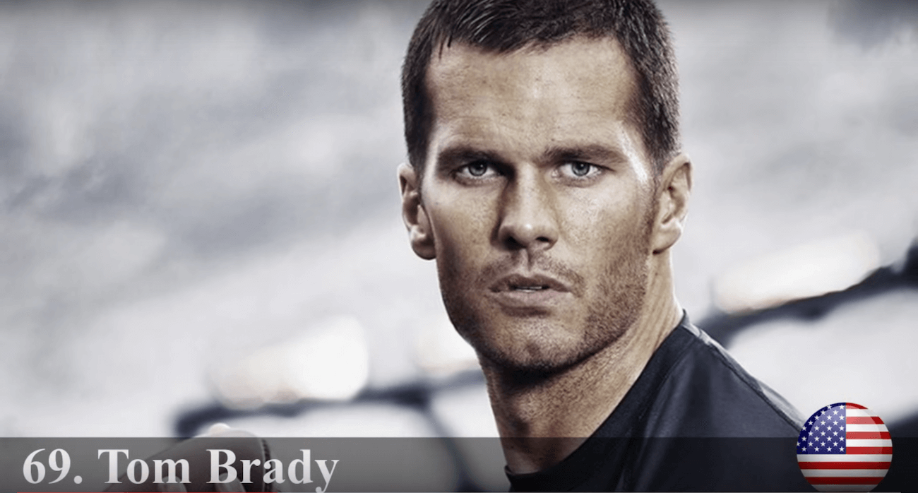 トム・ブレイディ　世界で最もハンサムな顔100人