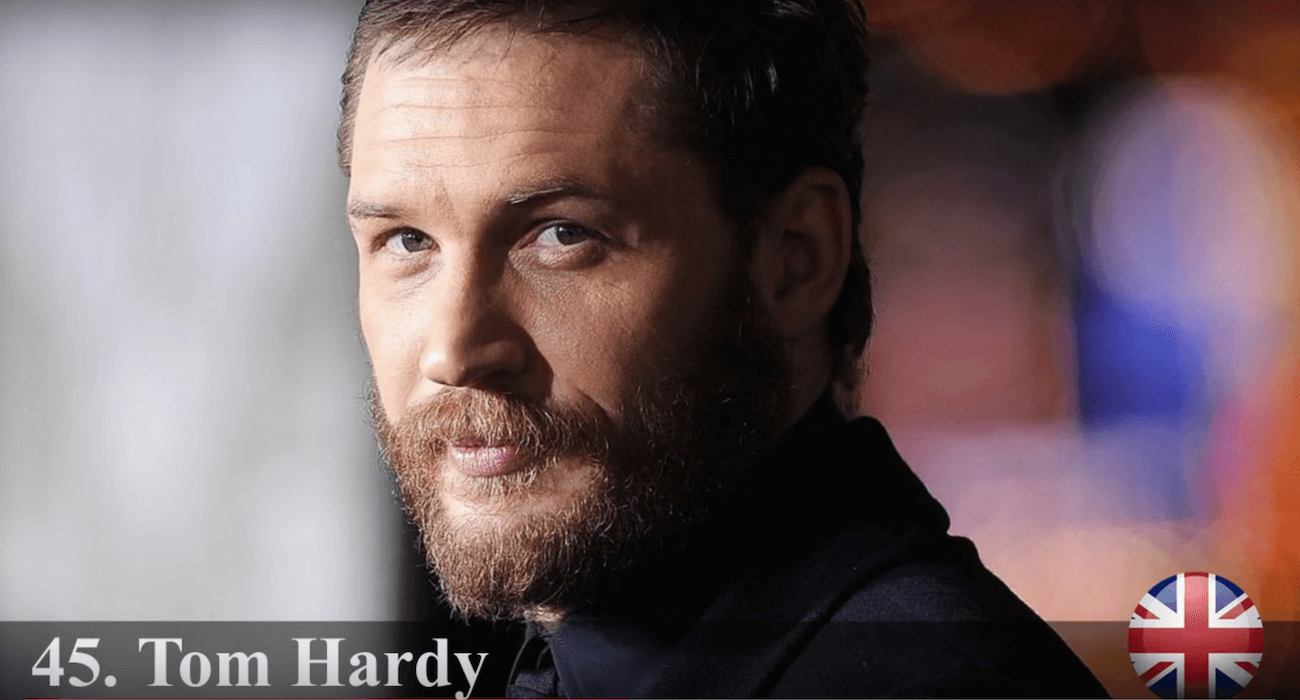 トム・ハーディ　世界で最もハンサムな顔100人