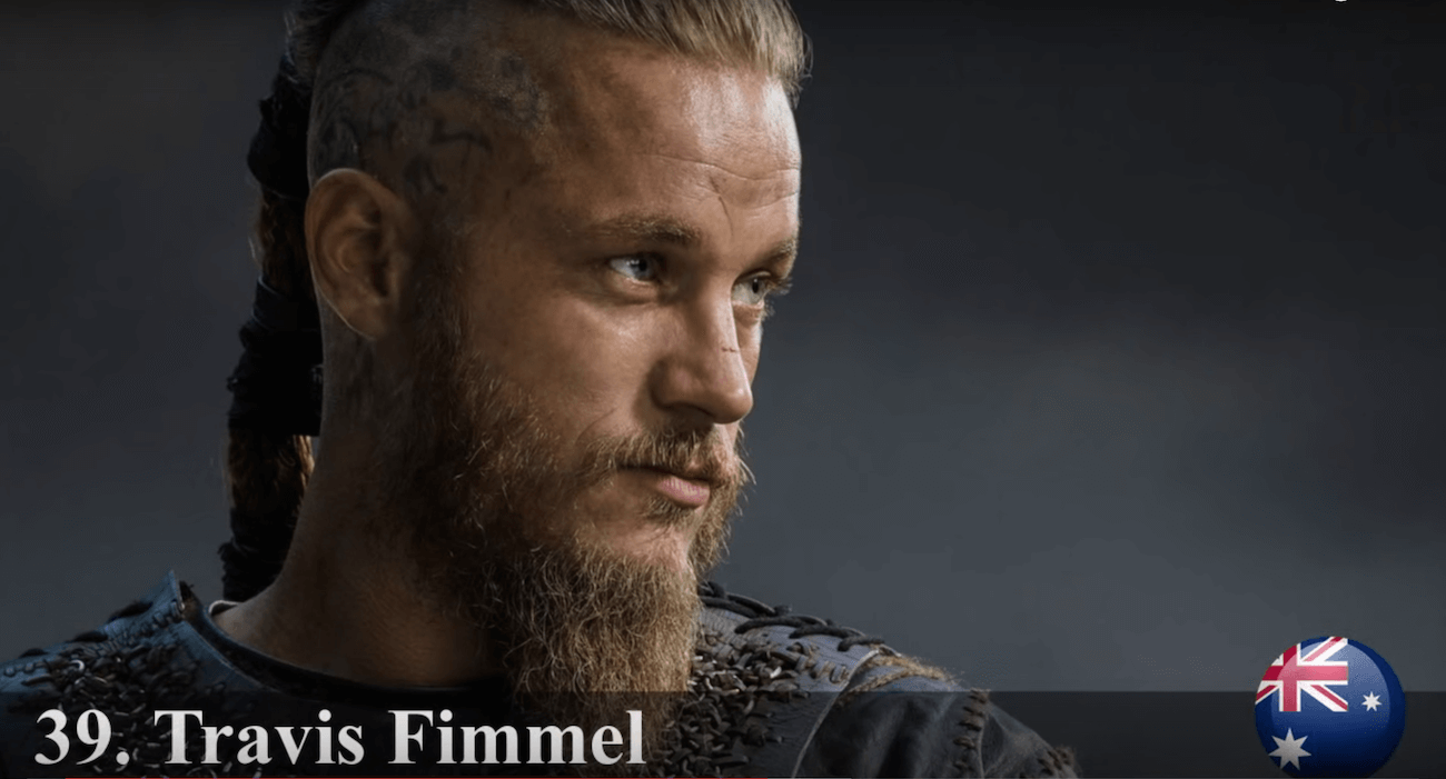 トラヴィス・フィメル　2015年世界で最もハンサムな顔100人