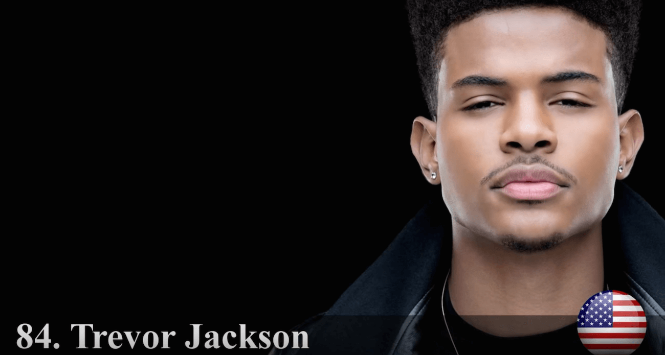 トレバー・ジャクソン　世界で最もハンサムな顔100人