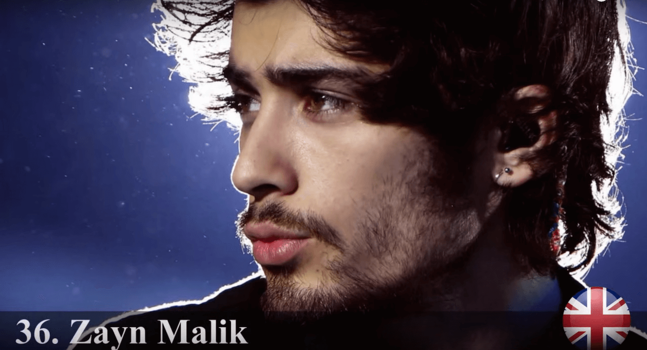 ゼイン・ジャヴァッド・マリク　世界で最もハンサムな顔100人