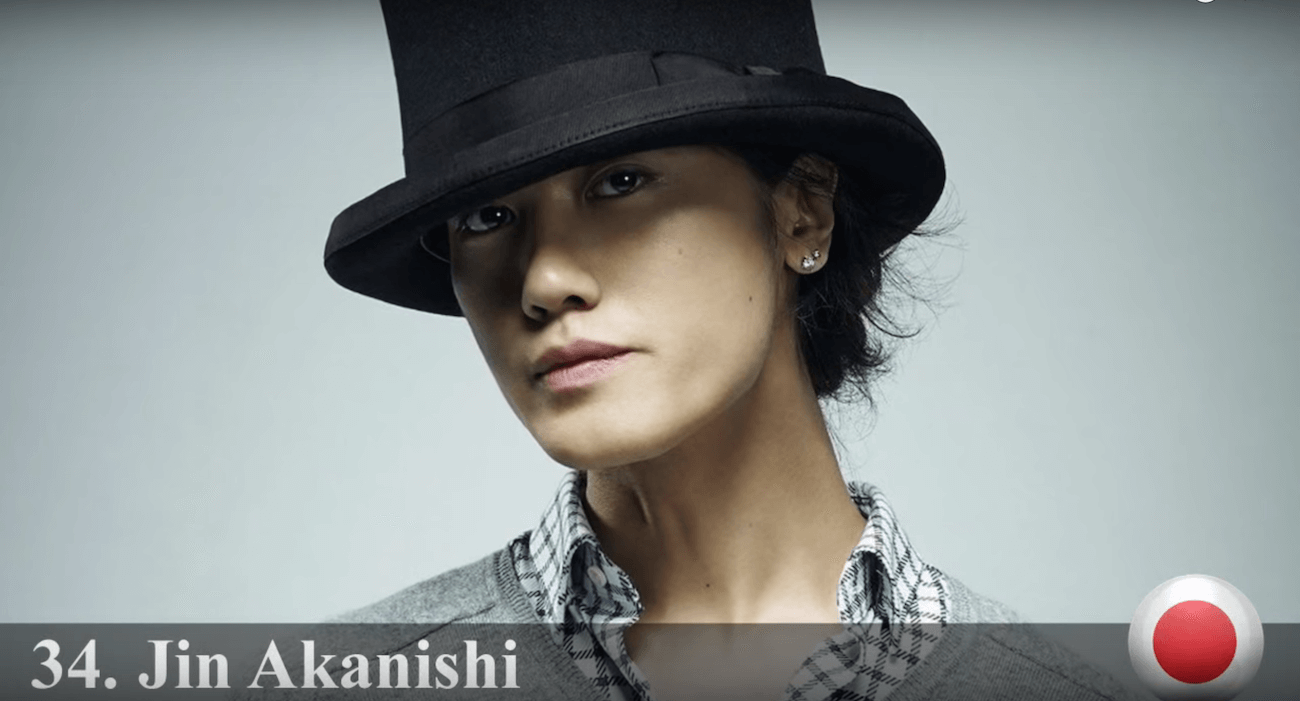 赤西仁　世界で最もハンサムな顔100人