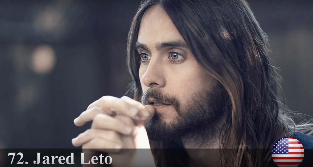 ジャレッド・レト　世界で最もハンサムな顔100人