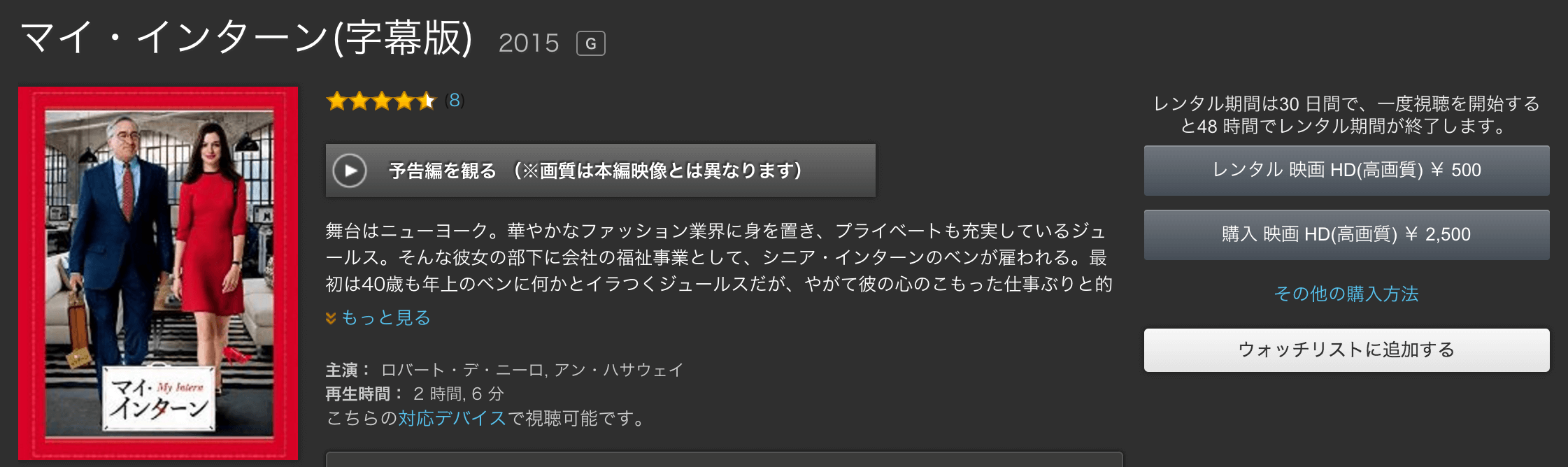 映画マイ・インターンのあらすじ