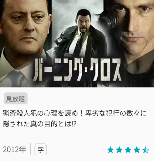 映画バーニングクロスの見どころと画像