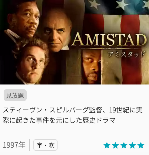 映画アミスタッドの見どころと画像