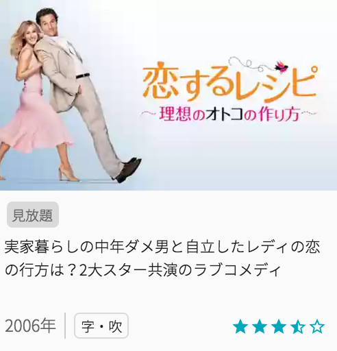 映画恋するレシピ～理想のオトコの作り方～の見どころと画像