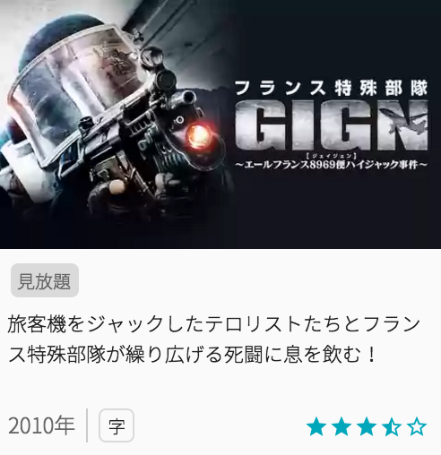 映画フランス特殊部隊GIGN　～エールフランス8969便ハイジャック事件～の見どころと画像