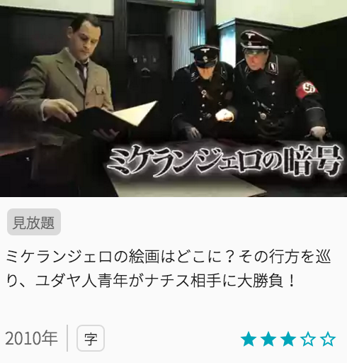 映画ミケランジェロの暗号の見どころと画像