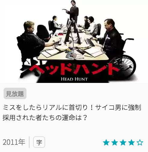 映画ヘッドハントの見どころと画像
