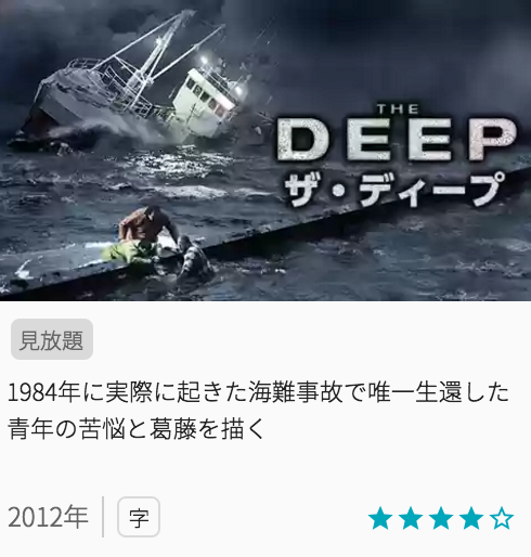 映画ザ・ディープの見どころと画像