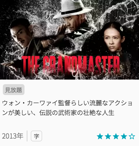 映画グランドマスターの見どころと画像