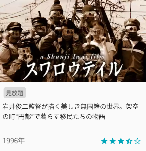 映画スワロウテイルの見どころと画像