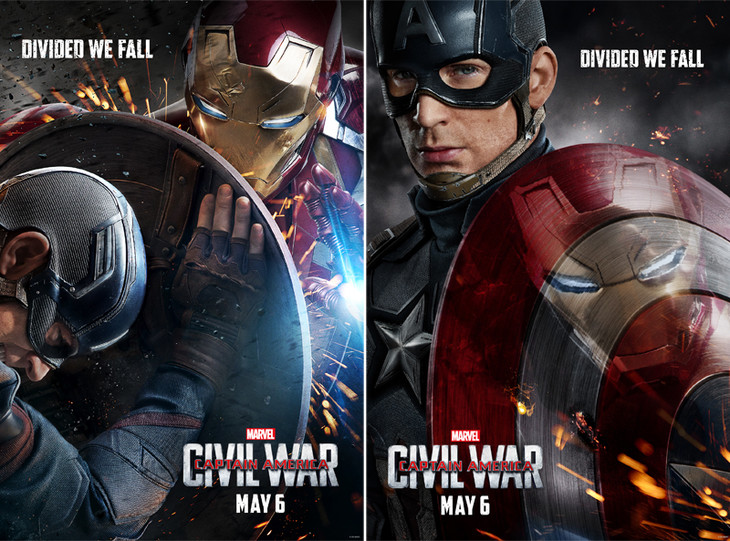 マーベル映画シビルウォー(キャプテンアメリカ3)の見どころ、アイアンマンvsキャプテンアメリカ