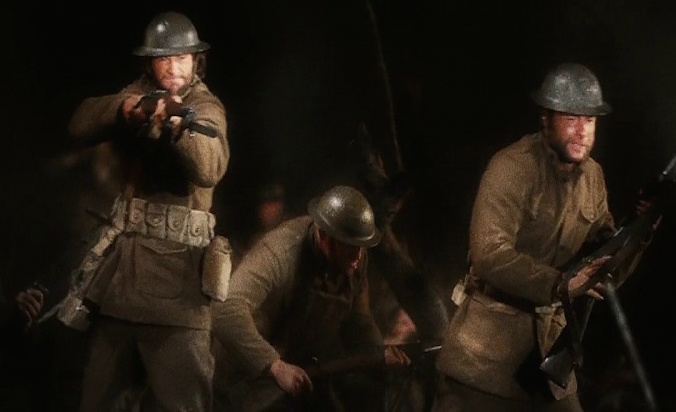 ウルヴァリンが第一次世界大戦で戦っているところ