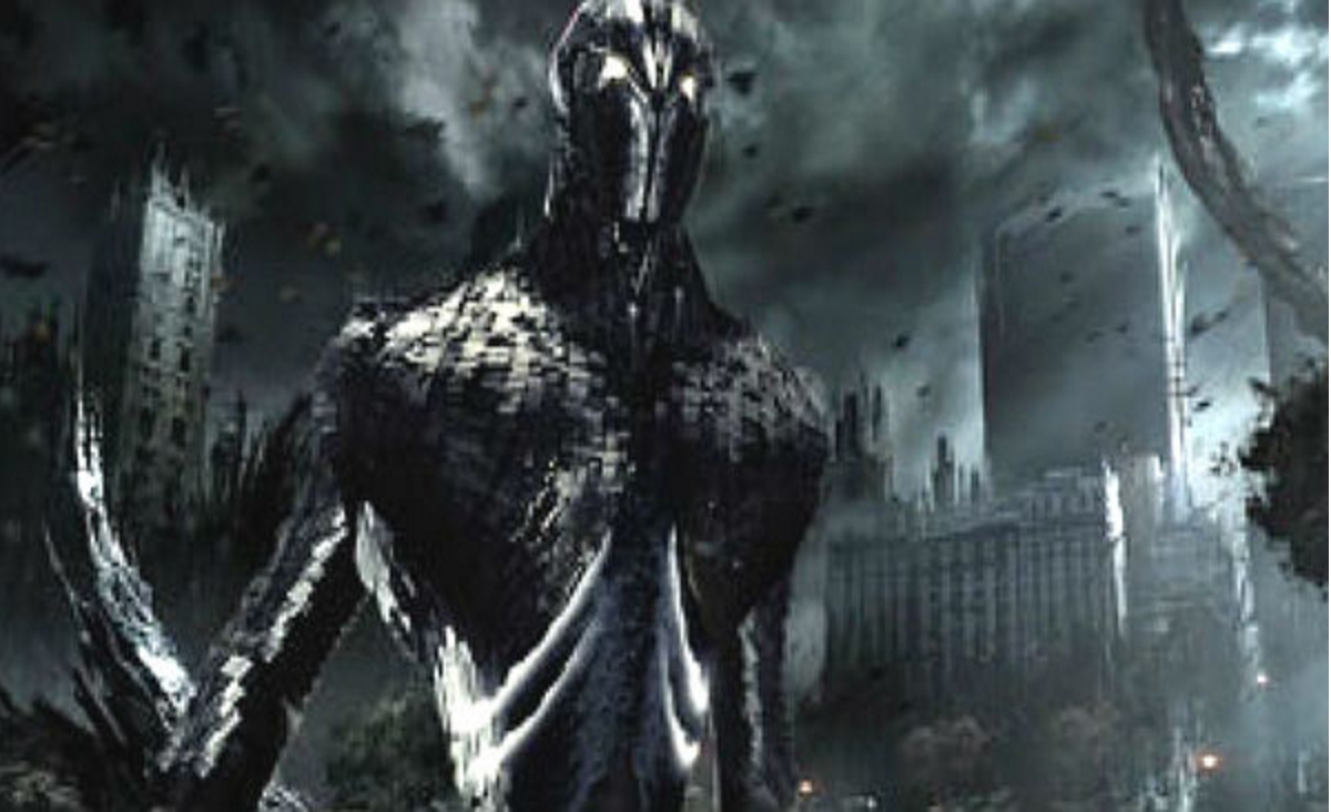 エックスメンと対峙する最強の対ミュータント兵器センチネルの画像