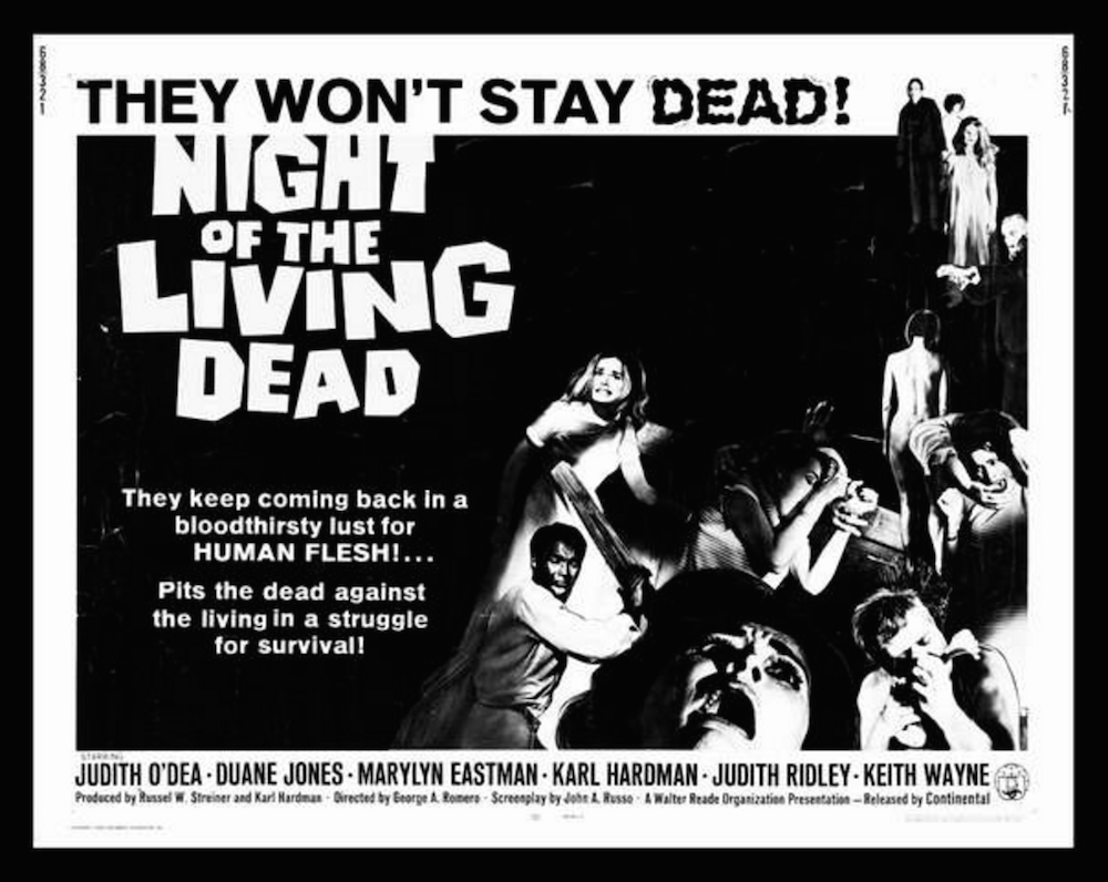 ジョージ・A・ロメロ監督のゾンビ映画ナイト・オブ・ザ・リビングデッドの画像