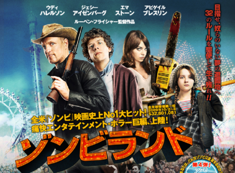 パロディ系ゾンビ映画ゾンビランドの登場人物