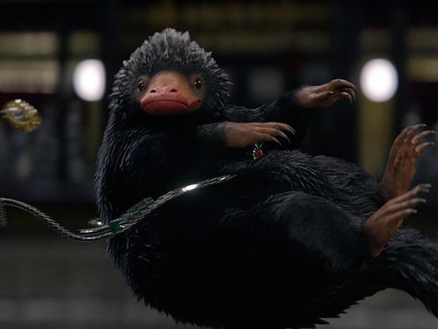映画ファンタスティックビーストの登場する魔法生物ニフラーの画像