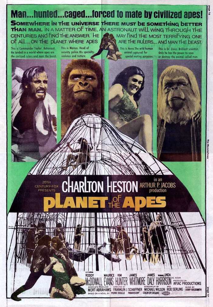 映画『猿の惑星』の登場人物と画像