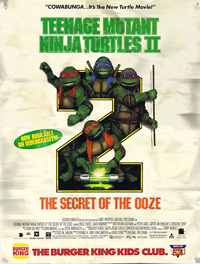 映画『ミュータント・ニンジャ・タートルズ2』(1991年)の登場人物と画像