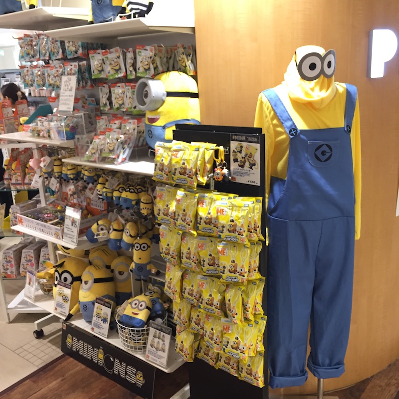 大阪のPLAZAで売っていたミニオンズグッズの画像